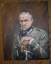  Kopia obrazu   Wojciecha Kossaka " Józef Piłsudski""