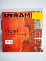 Pyramid Aluminium 3/4 - struny skrzypcowe 3/4 Komplet strun, bardzo dobrej jakości